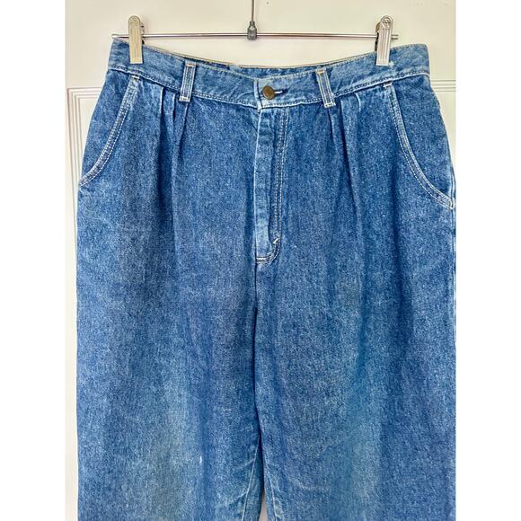 Vintage 90’s Levi’s Dark Denim Trouser Jeans, Made in USA — Size 28 - Picture 4 of 7